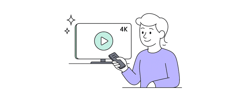 TV Compatible – 4K on big screen